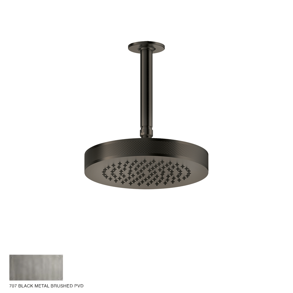 Inciso Ceiling-mounted Showerhead 707 Black Metal Brushed PVD