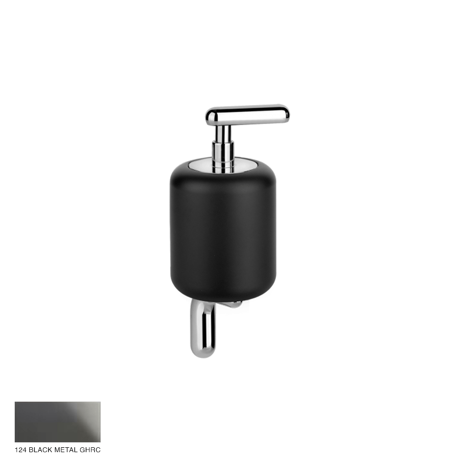 Goccia Wall-mounted soap dispenser 124 Black Metal GHRC