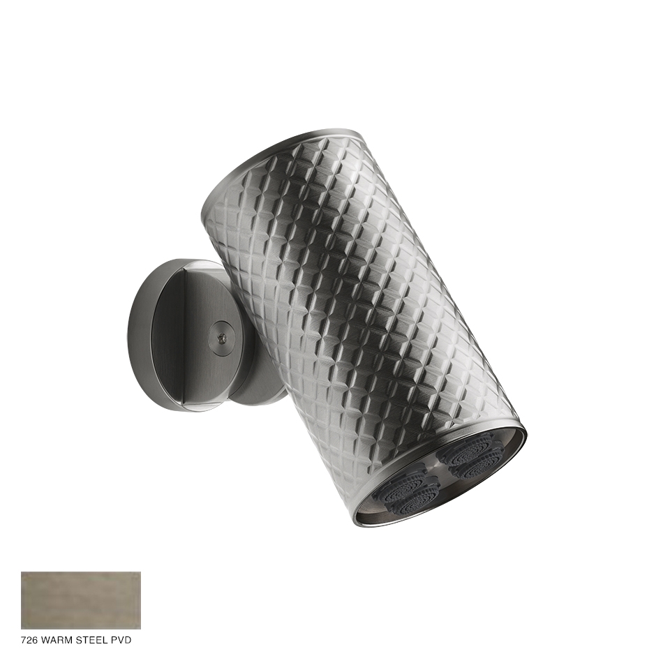 Gessi Spotwater Intreccio Wall-mounted Showerhead 726 Warm Bronze Brushed PVD