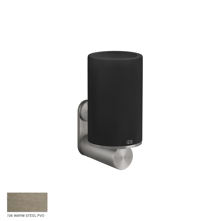 Gessi 316 Wall-mounted tumbler holder 726 Warm Bronze Brushed PVD