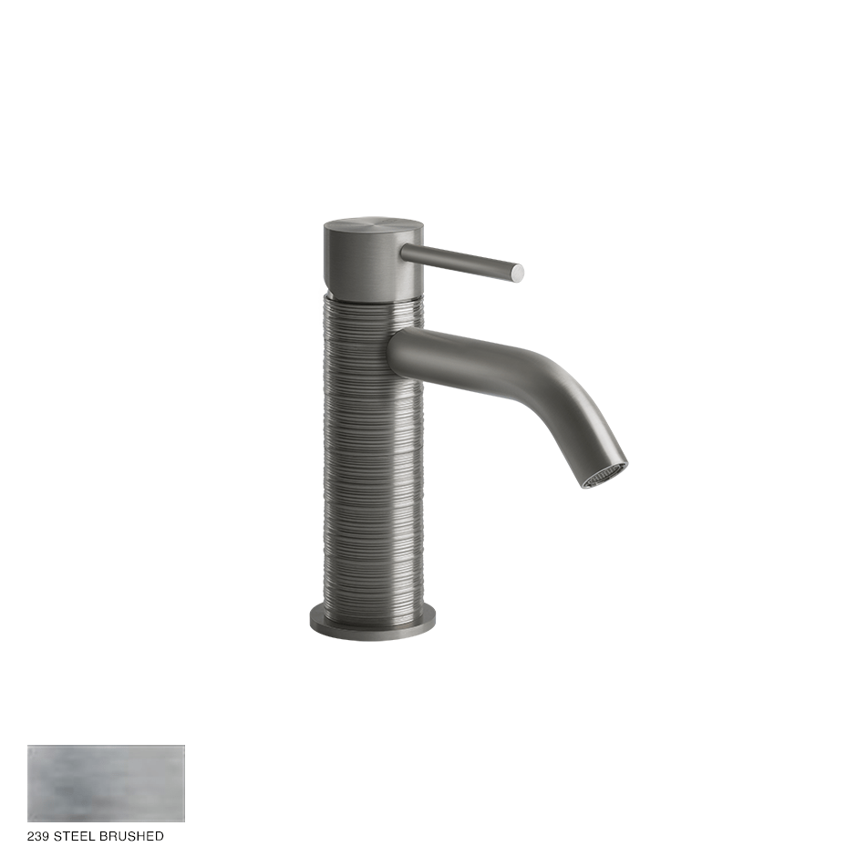 Gessi 316 Basin Mixer Trame, without waste 239 Steel brushed