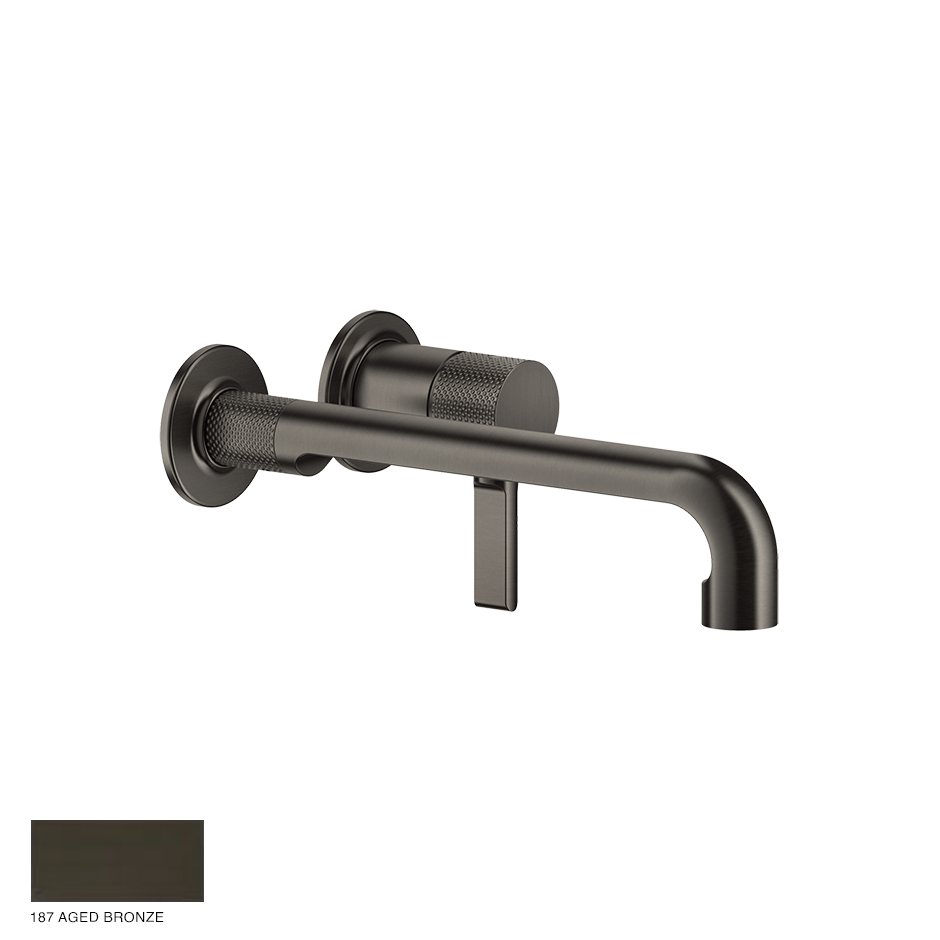 Inciso- Mixer with spout, without waste 187 Aged Bronze