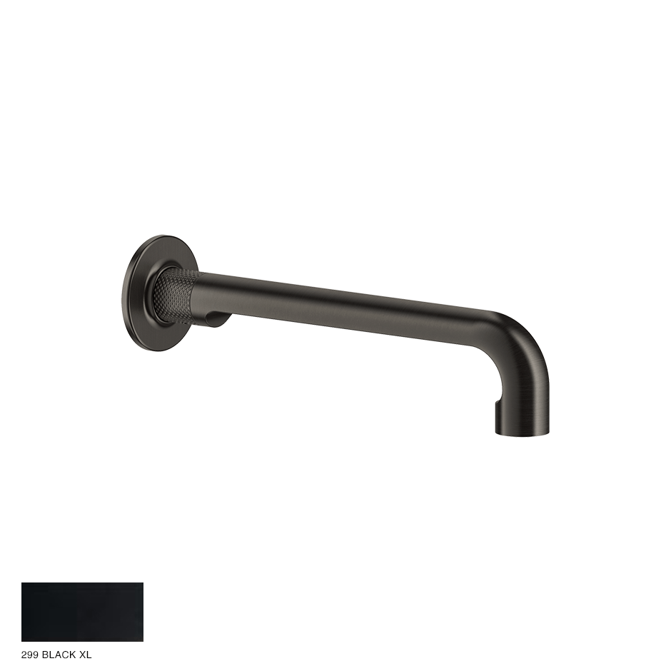 Inciso- Wall-mounted spout, with separate control 299 Black XL