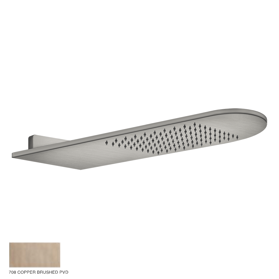 Gessi 316 Wall-fixing headshower 708 Copper Brushed