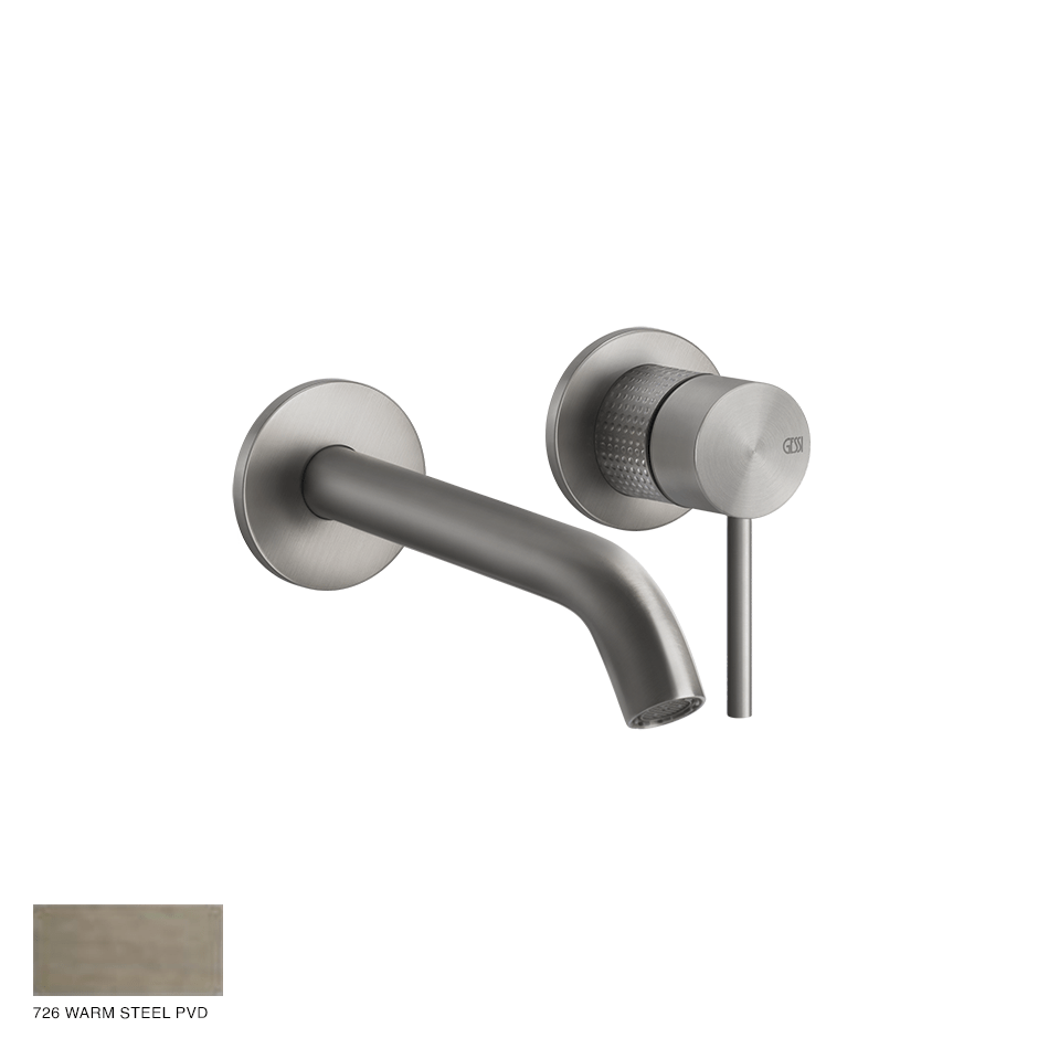 Gessi 316 Built-in Mixer with spout Cesello, without waste 726 Warm Bronze Brushed PVD