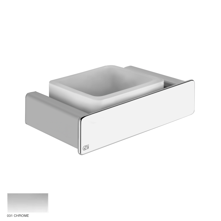 Ispa White wall-mounted soap holder 031 Chrome