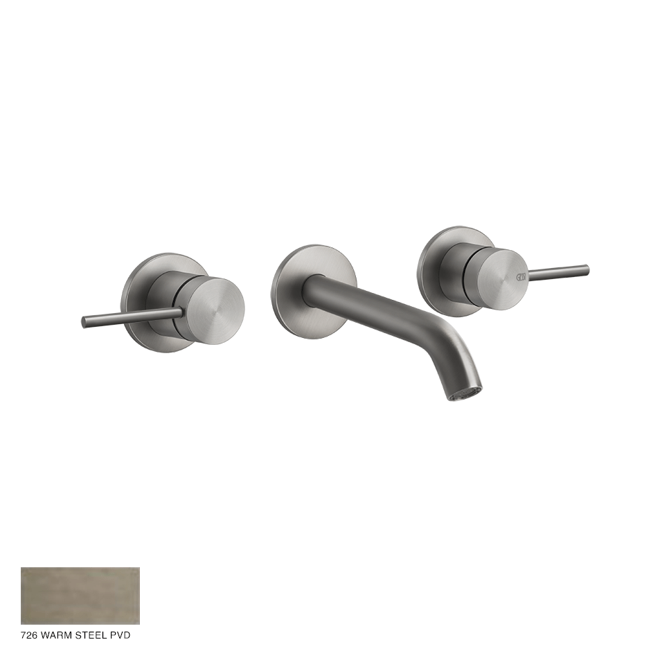 Gessi 316 Built-in Three-hole Mixer Flessa, without waste 726 Warm Bronze Brushed PVD