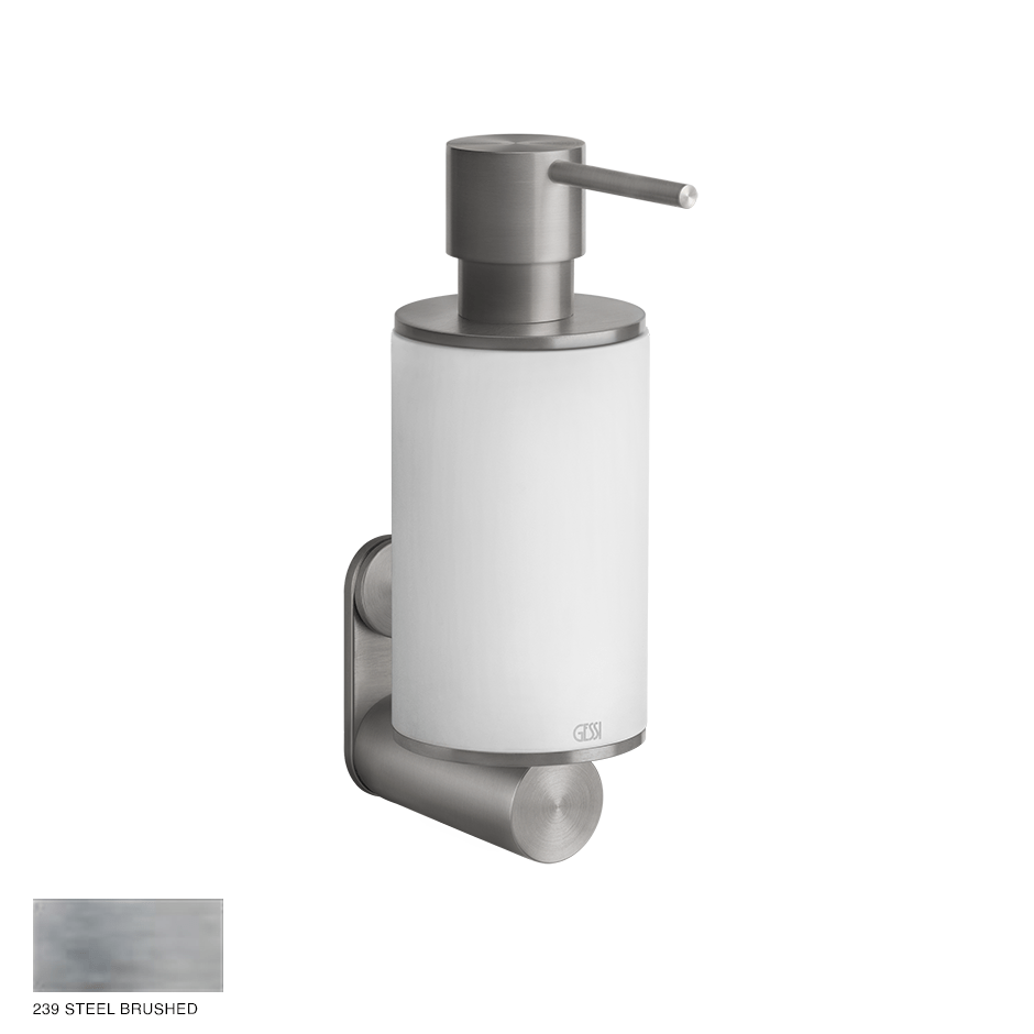 Gessi 316 Wall-mounted soap dispenser 239 Steel brushed