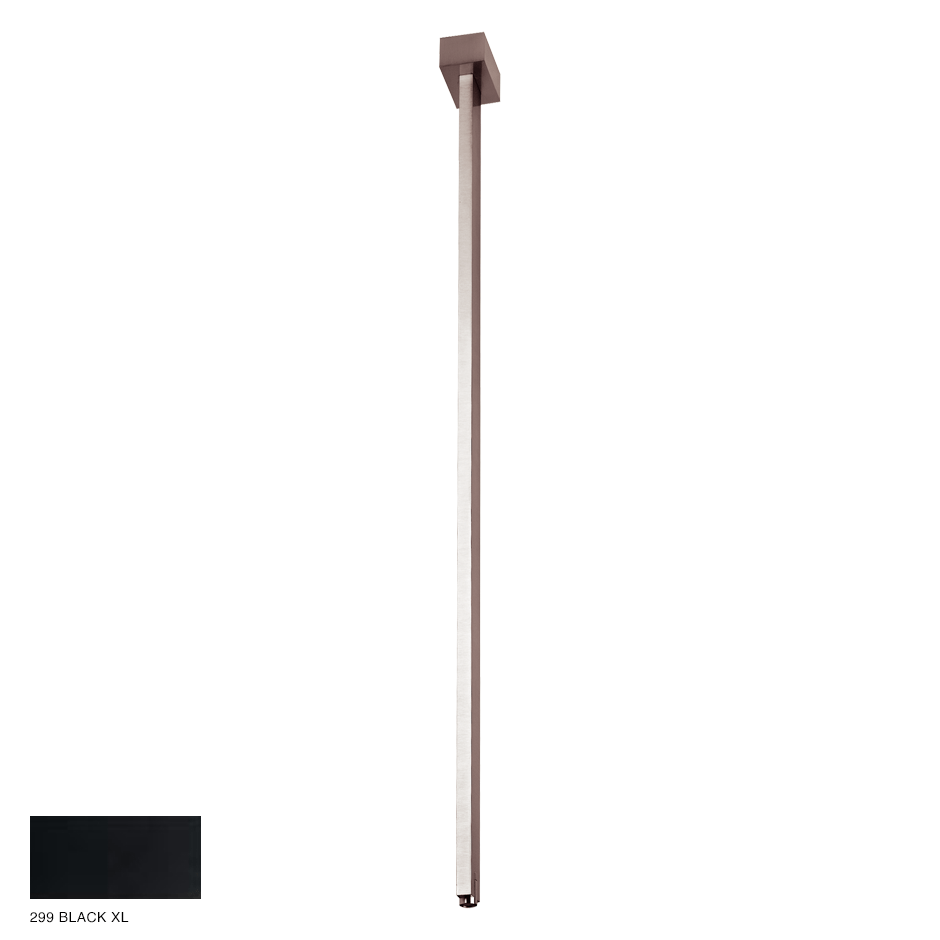 Rettangolo Ceiling-mounted spout, custom length 299 Black XL