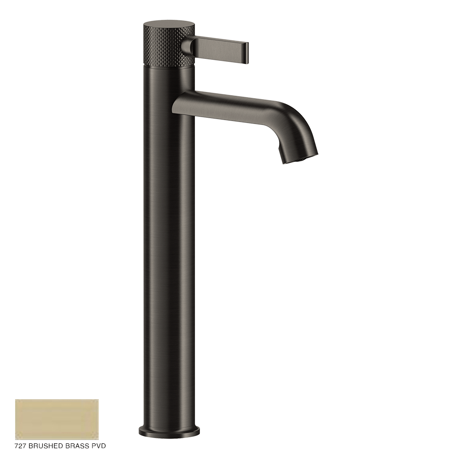 Inciso- High Version Basin Mixer with pop-up waste 727 Brushed Brass PVD