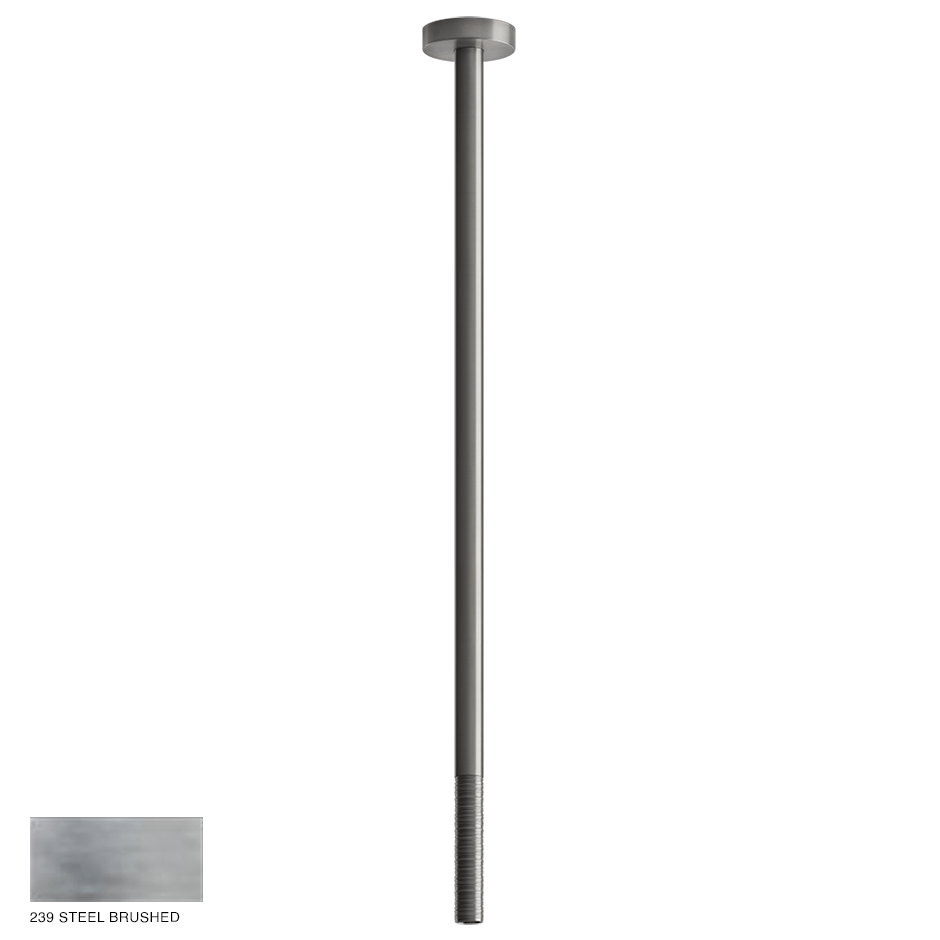 Gessi 316 Ceiling-mounted spout Trame, with seperate control 239 Steel brushed