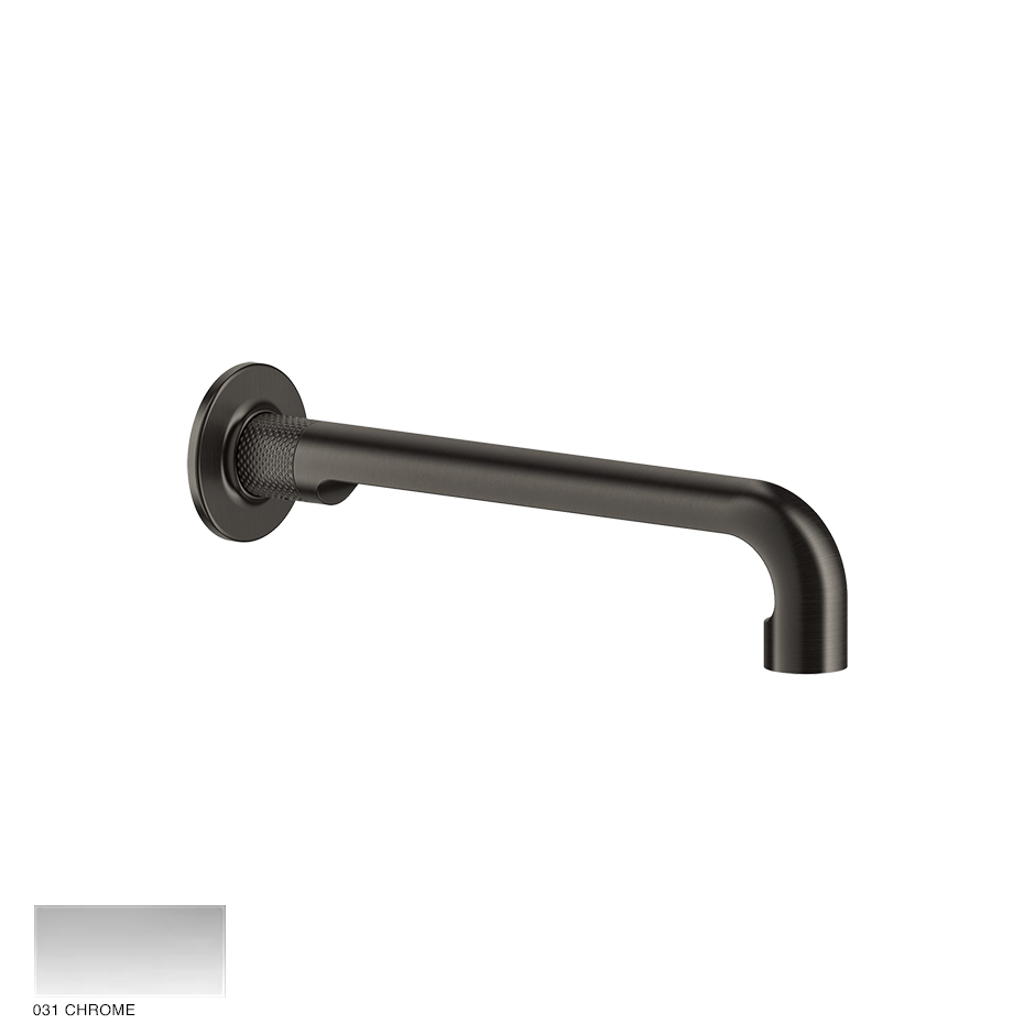 Inciso- Wall-mounted spout, with separate control 031 Chrome