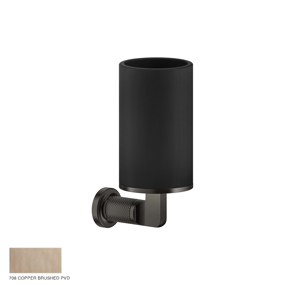 Inciso Wall-mounted tumbler holder 708 Copper Brushed PVD