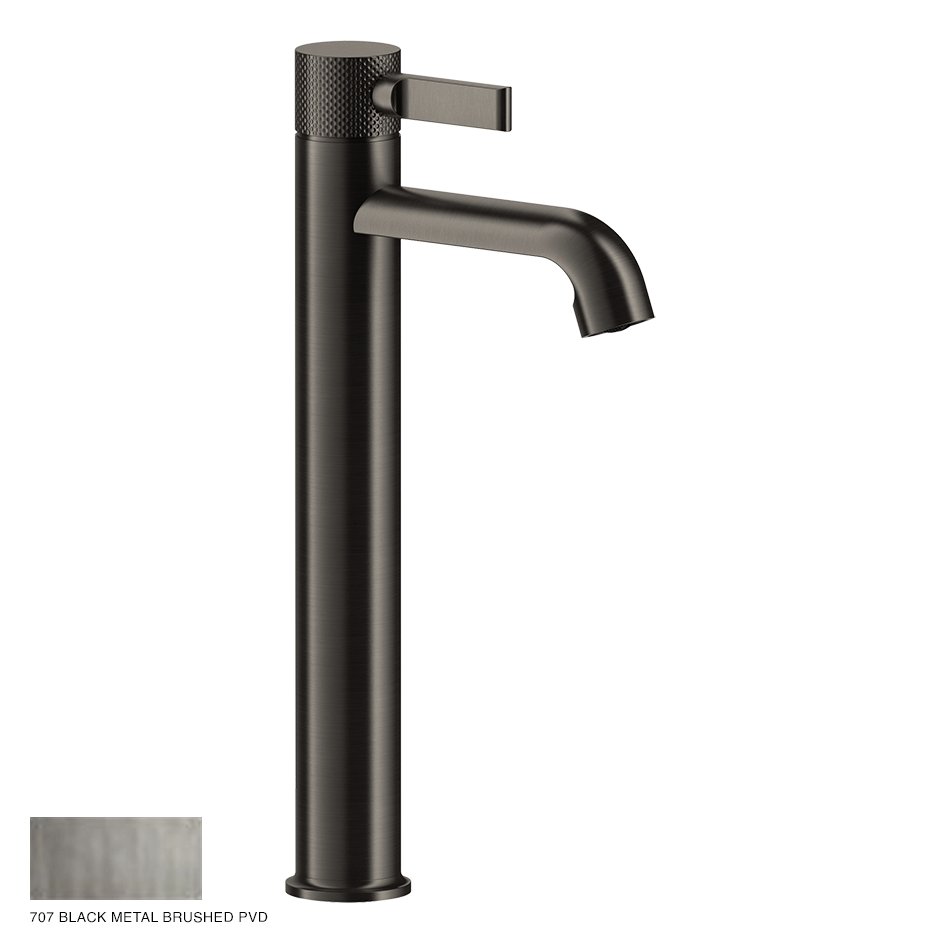 Inciso- High Version Basin Mixer without waste 707 Black Metal Brushed PVD