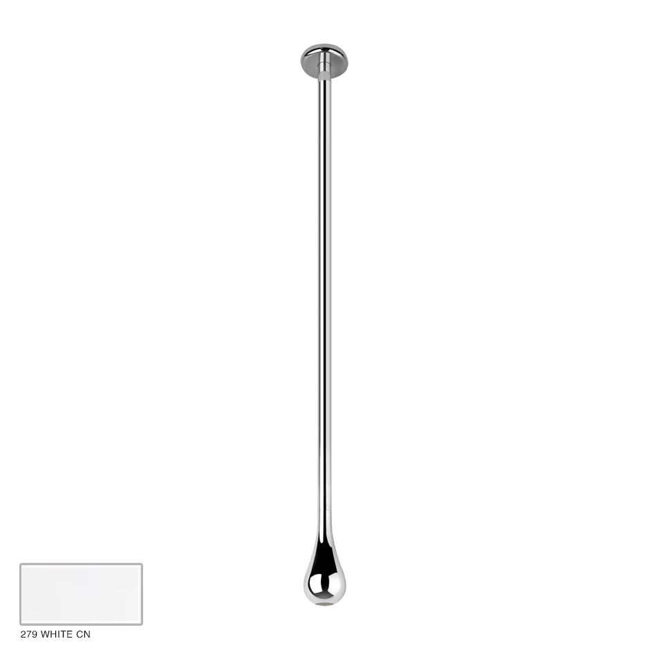 Goccia Ceiling-mounted spout, custom length 279 White CN