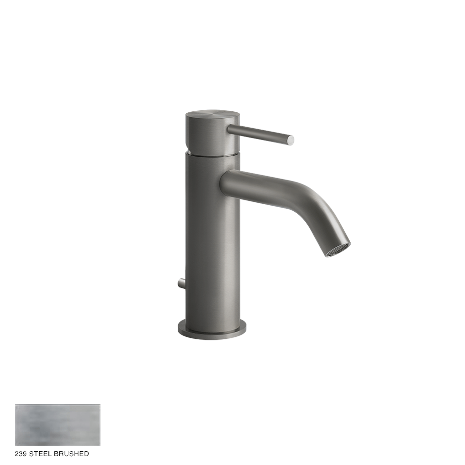 Gessi 316 Basin Mixer Flessa, without waste 239 Steel Brushed