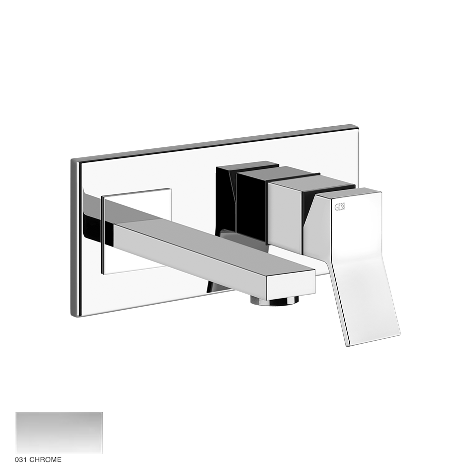 Rettangolo Built-in mixer with spout, without waste 031 Chrome