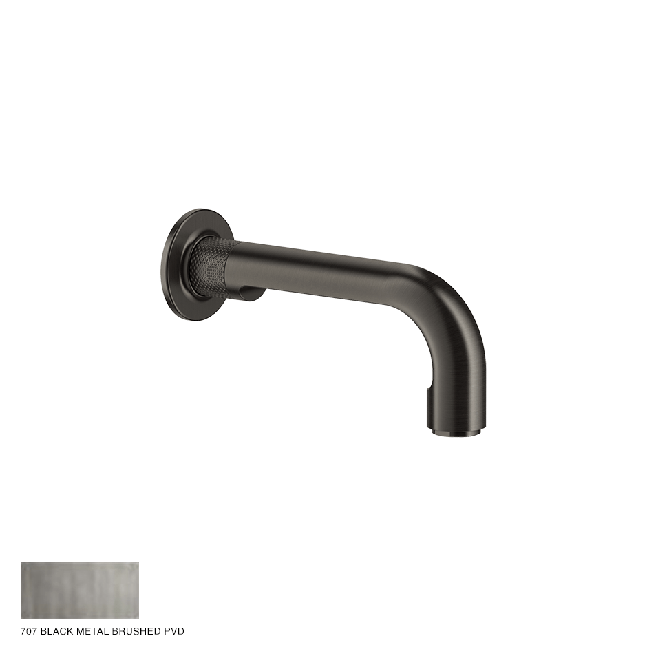 Inciso+ Bath spout with separate control 707 Black Metal Brushed PVD