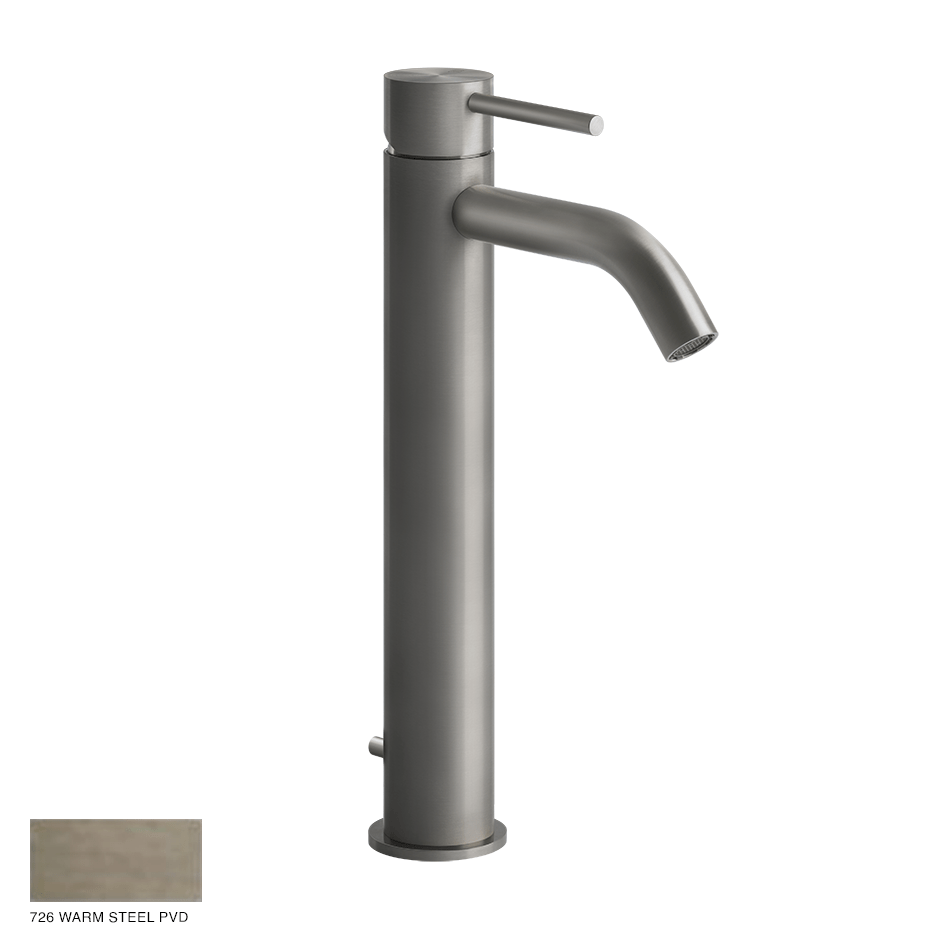 Gessi 316 High Version Basin Mixer Flessa, without waste 726 Warm Bronze Brushed PVD