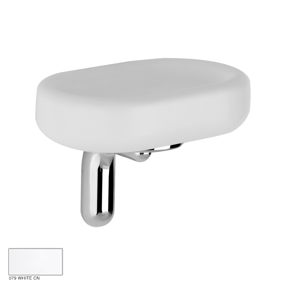 Goccia Wall-mounted soap holder 079 White CN