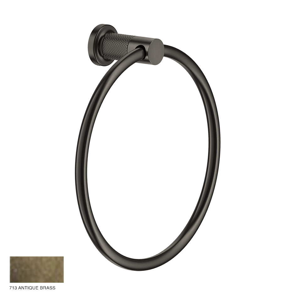 Inciso Towel Ring 713 Antique Brass