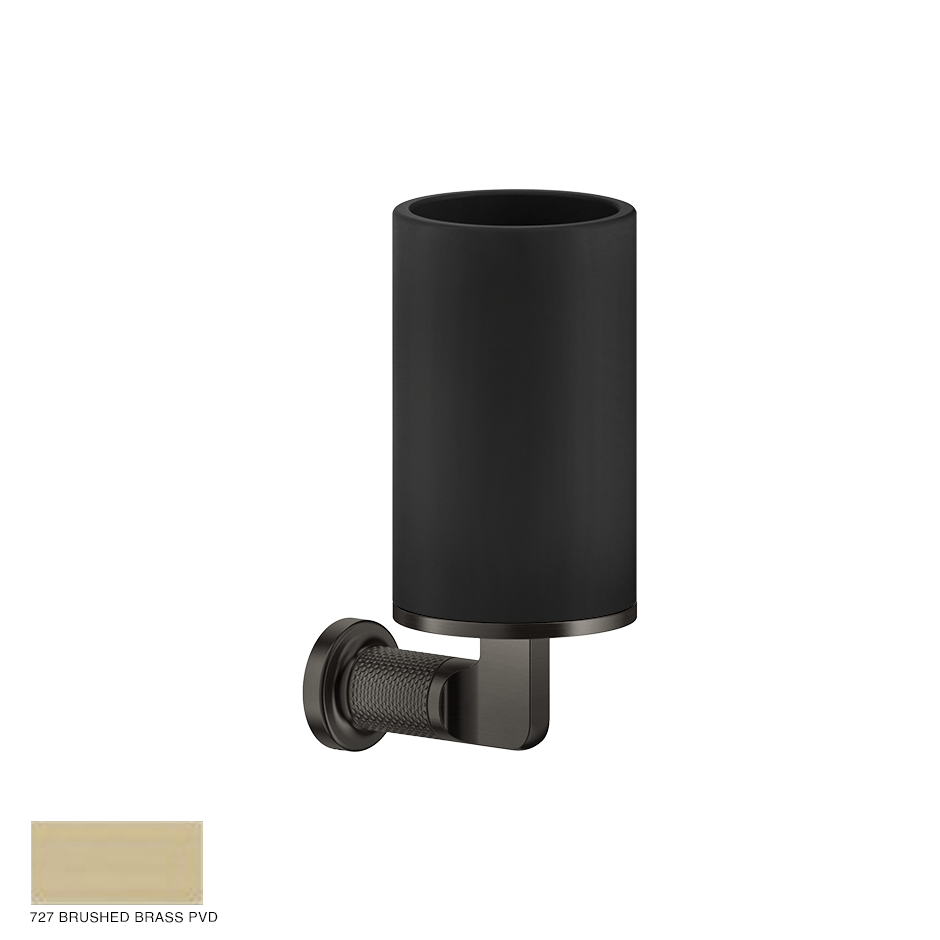 Inciso Wall-mounted tumbler holder 727 Brushed Brass PVD