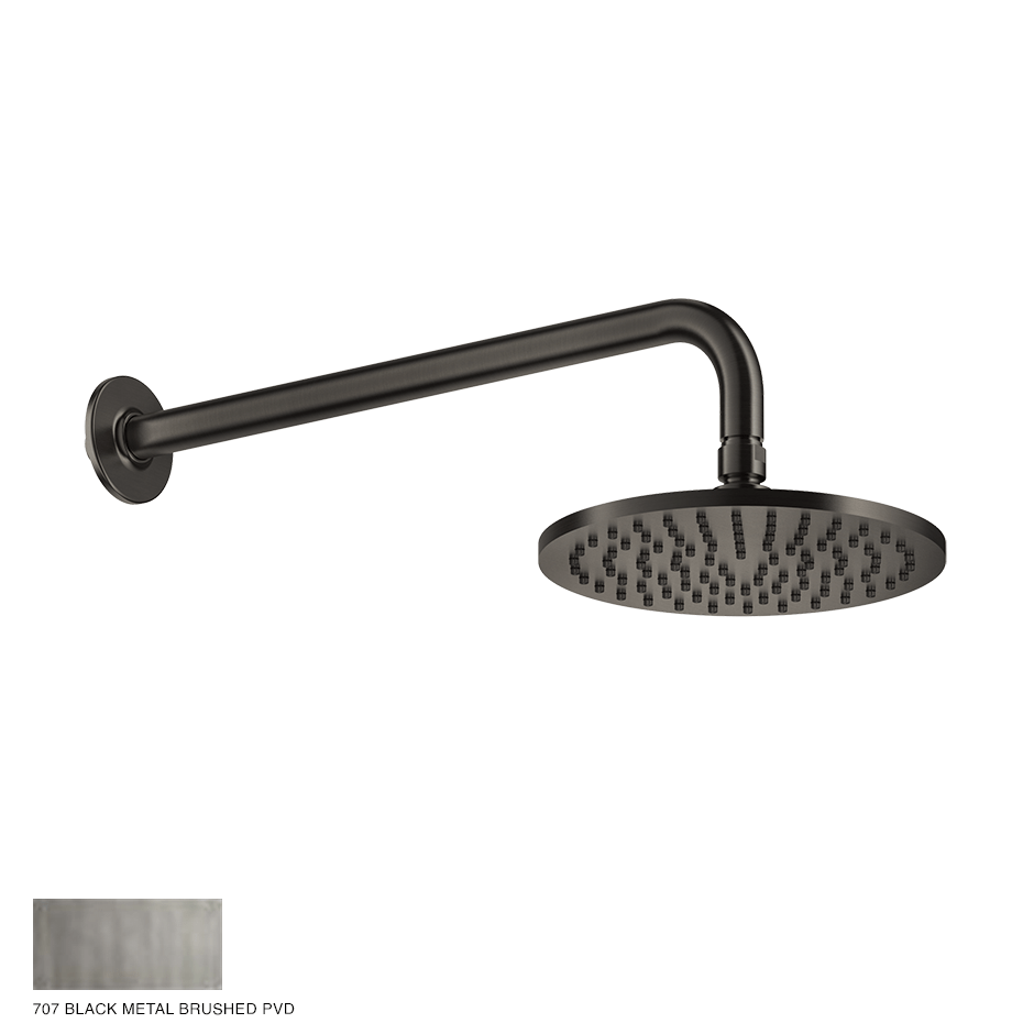 Inciso Wall-mounted Showerhead 707 Black Metal Brushed PVD