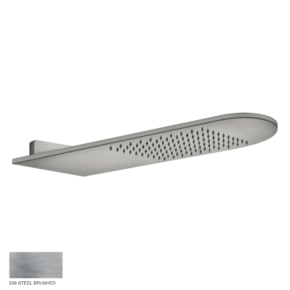 Gessi 316 Wall-fixing headshower 239 Steel brushed
