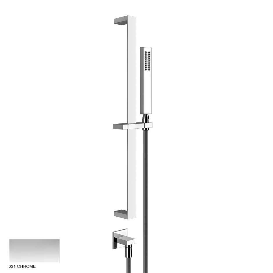 Rettangolo Sliding rail with handshower and outlet 031 Chrome