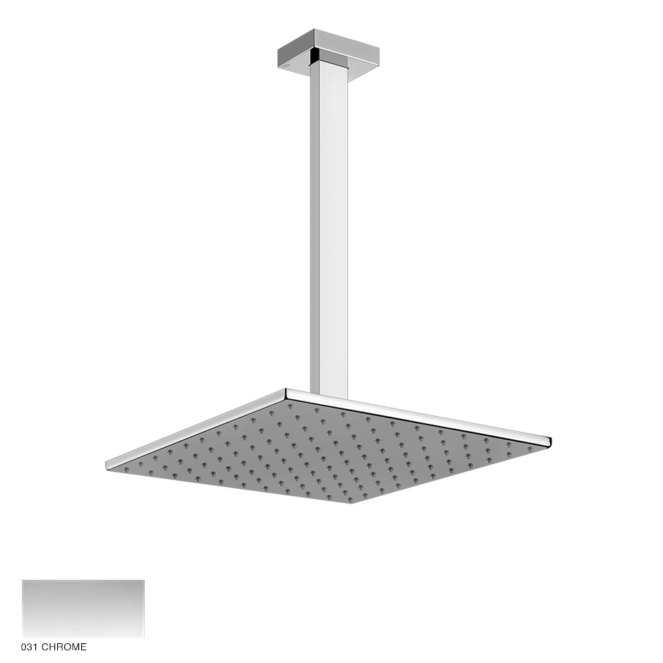 Rettangolo Ceiling-mounted showerhead, custom length 031 Chrome