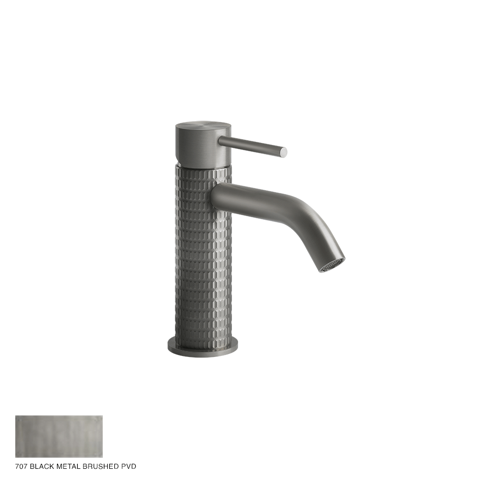 Gessi 316 Basin Mixer Meccanica, without waste 707 Black Metal Brushed