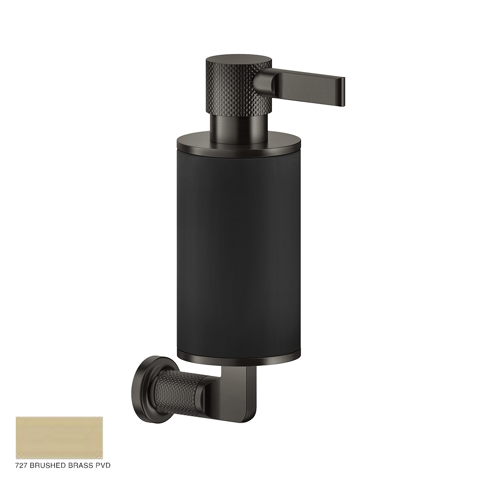 Inciso Wall-mounted soap dispenser 727 Brushed Brass PVD