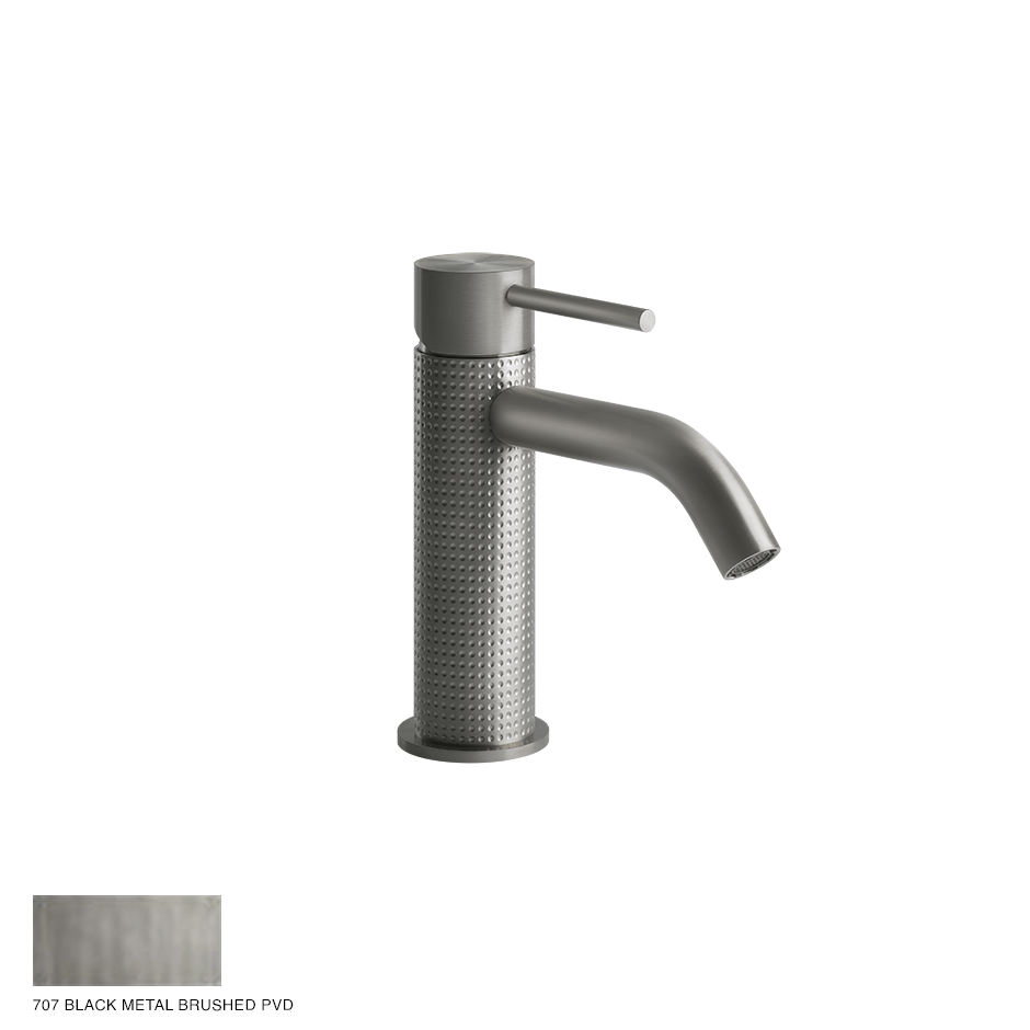 Gessi 316 Basin Mixer Cesello, without waste 707 Black Metal Brushed