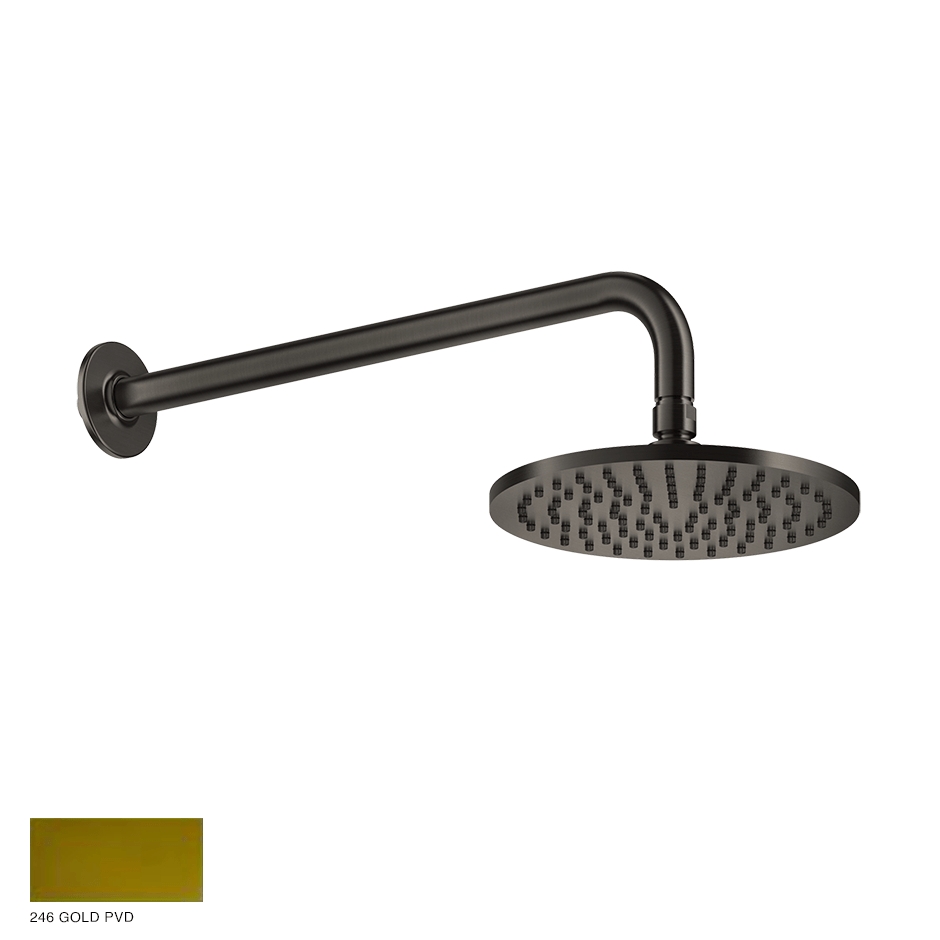 Inciso Wall-mounted Showerhead 246 Gold PVD