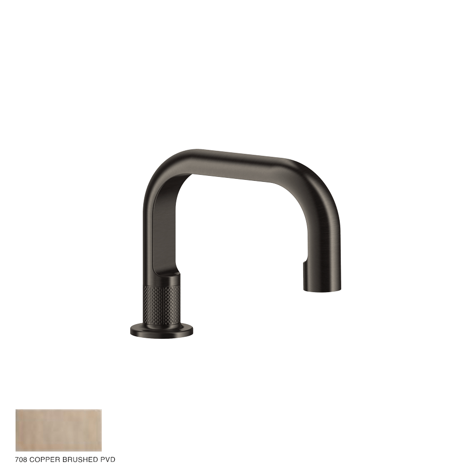 Inciso- Counter spout 145mm, seperate control 708 Copper Brushed PVD