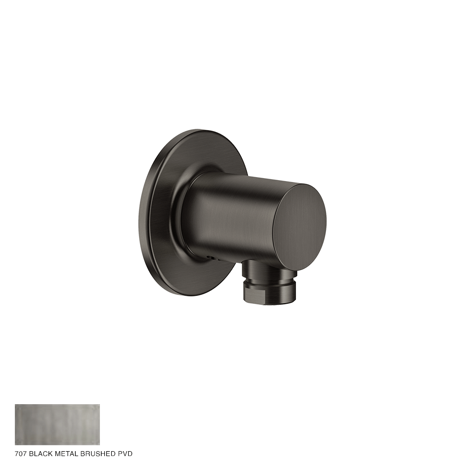 Inciso Water outlet 707 Black Metal Brushed PVD