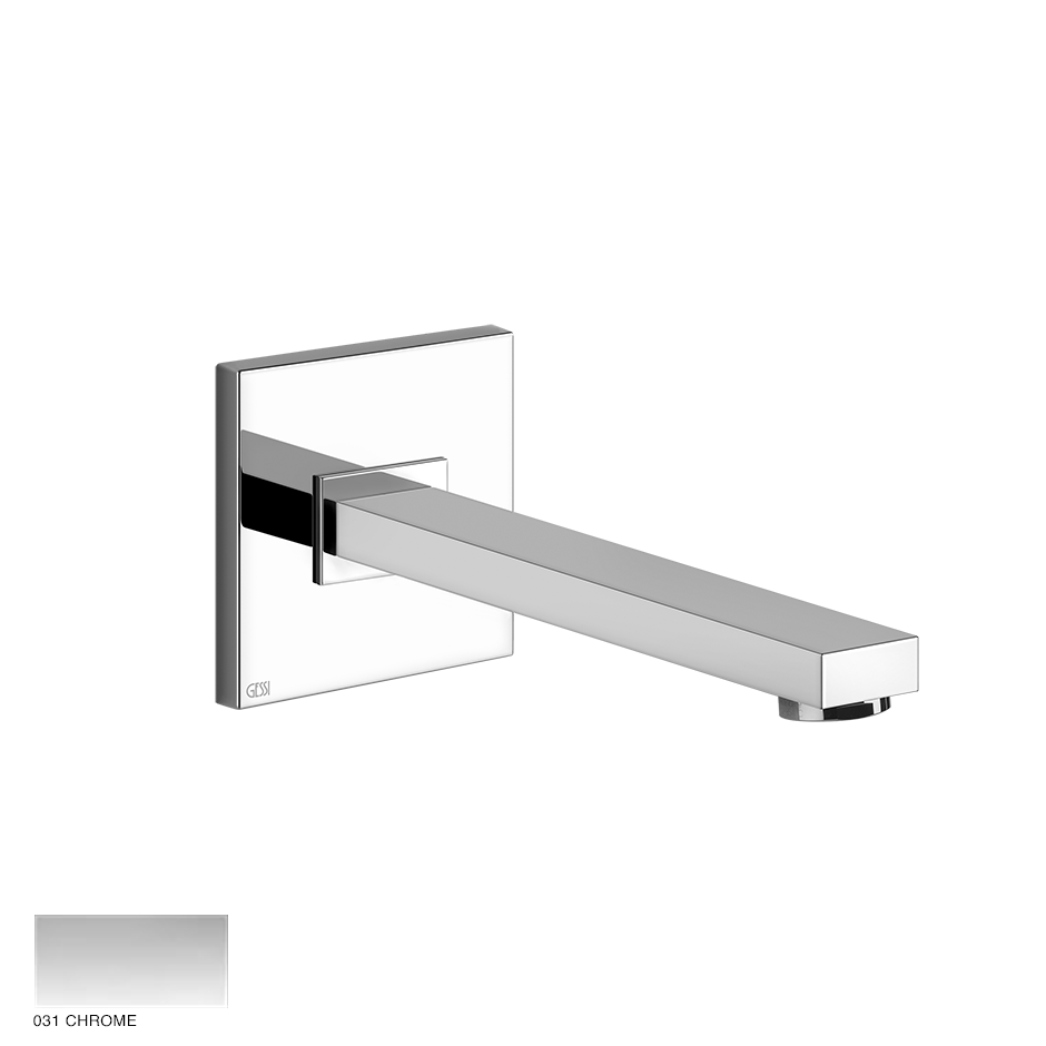 Rettangolo Wall-mounted spout, with seperate control 031 Chrome