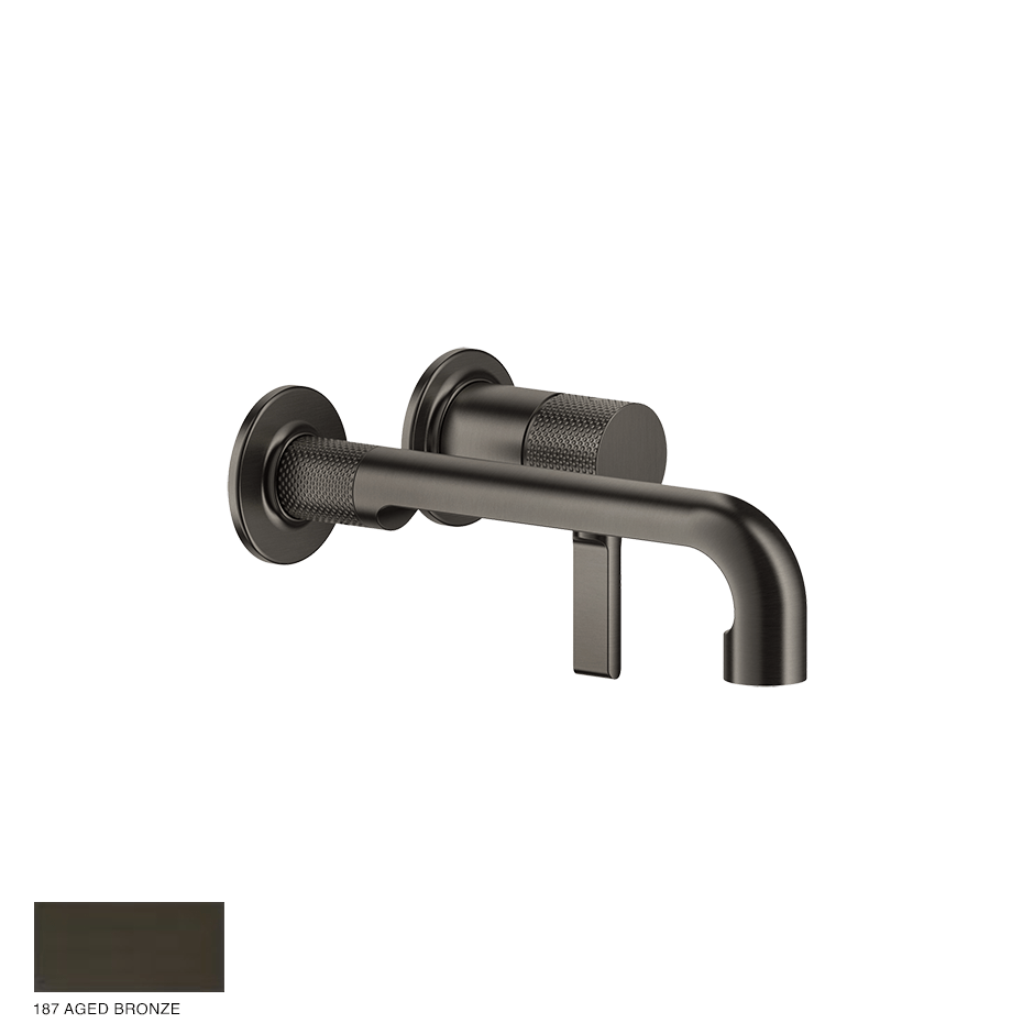 Inciso- Mixer with spout, without waste 187 Aged Bronze