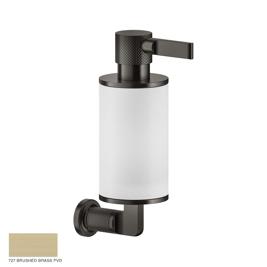 Inciso Wall-mounted soap dispenser 727 Brushed Brass PVD