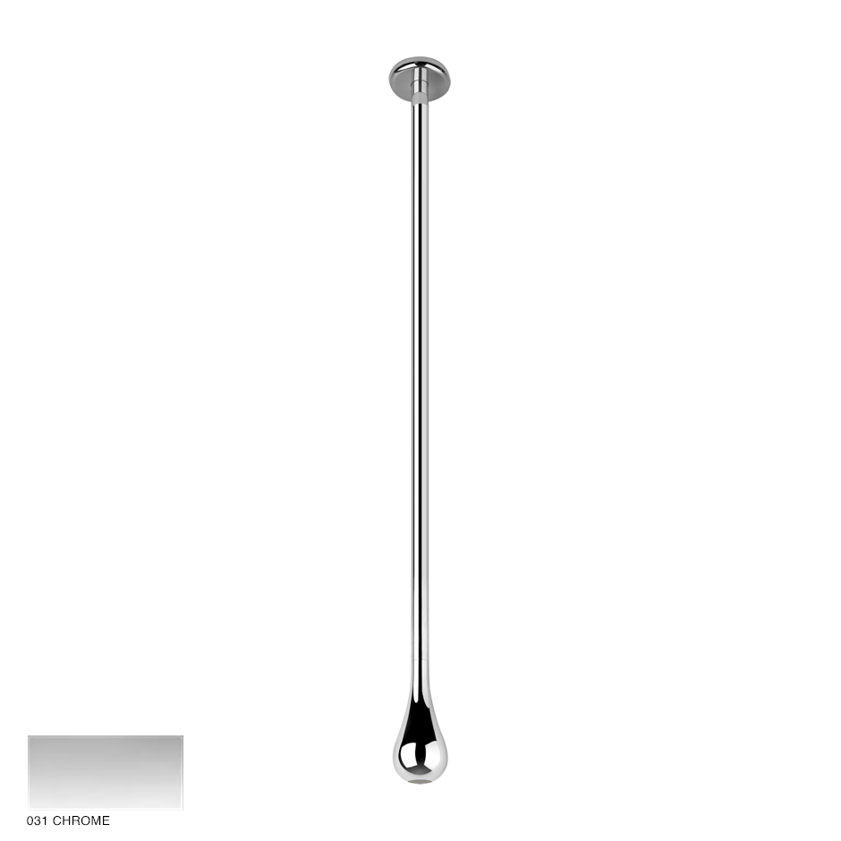 Goccia Ceiling-mounted spout, custom length 031 Chrome