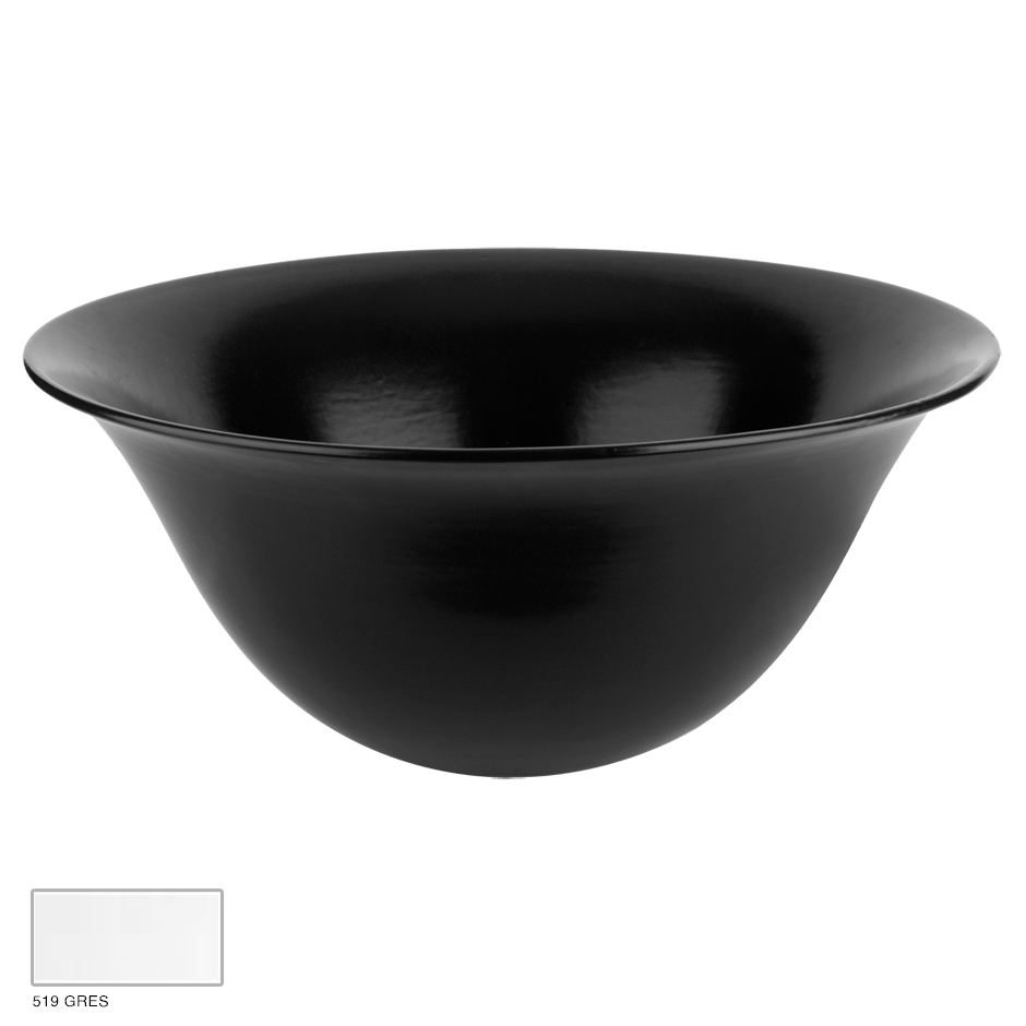 Goccia Counter washbasin, 185mm height 519 Black Gres