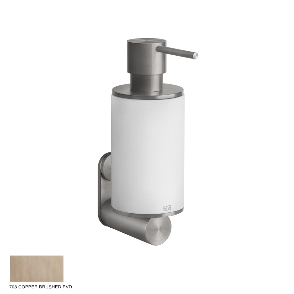Gessi 316 Wall-mounted soap dispenser 708 Copper Brushed PVD