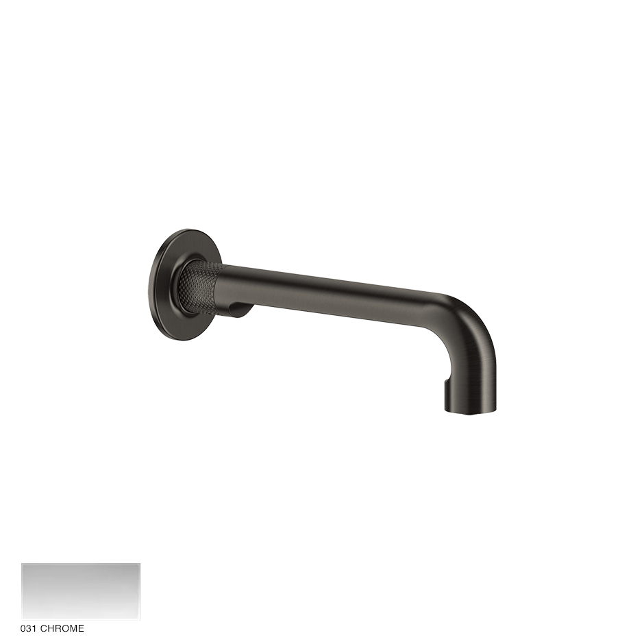 Inciso- Wall-mounted spout, with separate control 031 Chrome