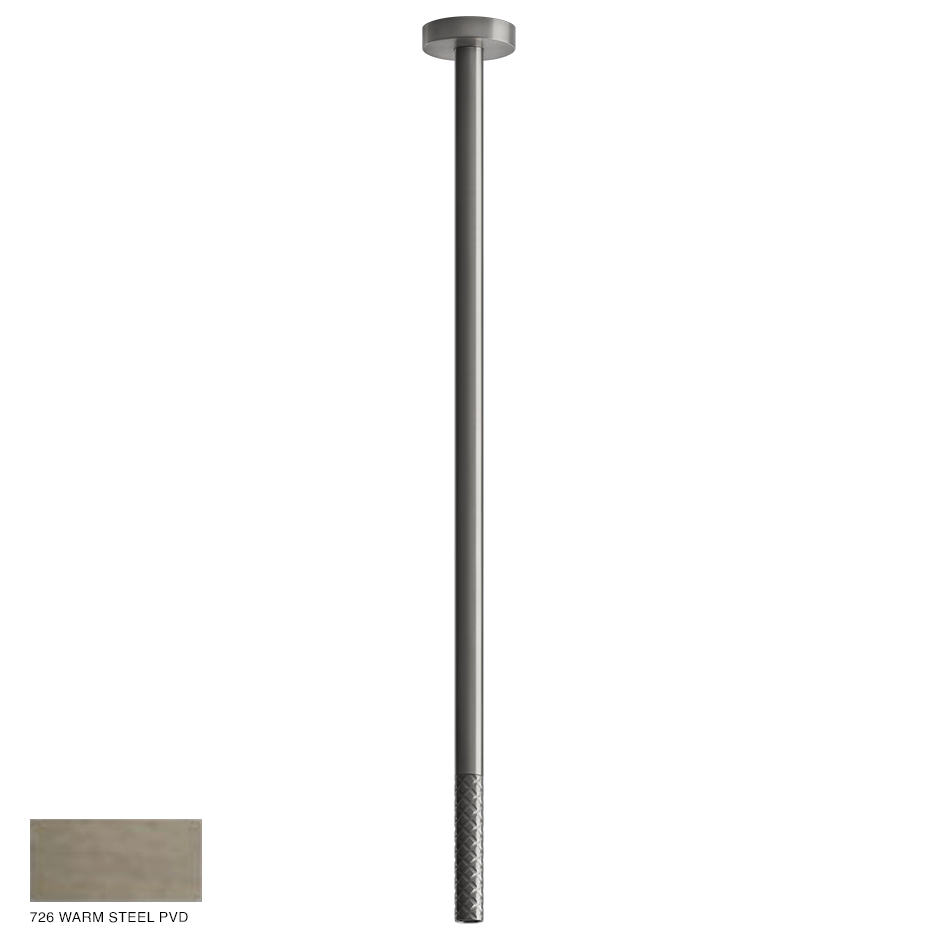 Gessi 316 Ceiling-mounted spout Intreccio, custom length 726 Warm Bronze Brushed PVD