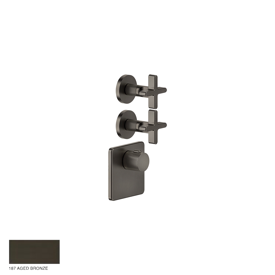 Inciso Wellness Built-in mixer, two outlets 187 Aged Bronze