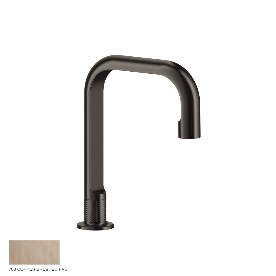 Inciso- Counter spout 240mm, seperate control 708 Copper Brushed PVD