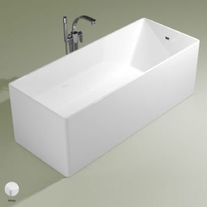 Wash Bath-tub 170 cm in Pietraluce White