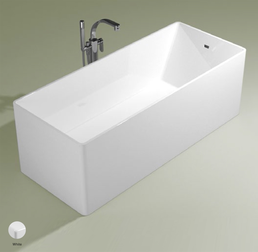 Wash Bath-tub 170 cm in Pietraluce White