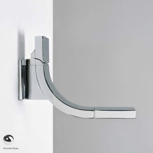 Si Up Wall-mounted dual controls basin mixer, stop and go drain included Chrome