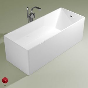 Wash Bath-tub 170 cm in Pietraluce Red